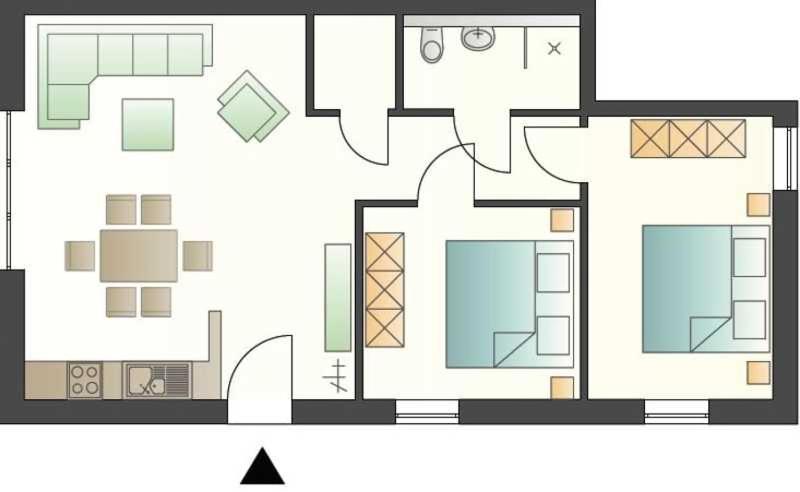 Villa Marin Wohnung 07 Цинновиц Экстерьер фото